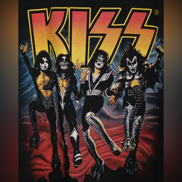 KISS Rock Band Tee - Picture 3 of 6